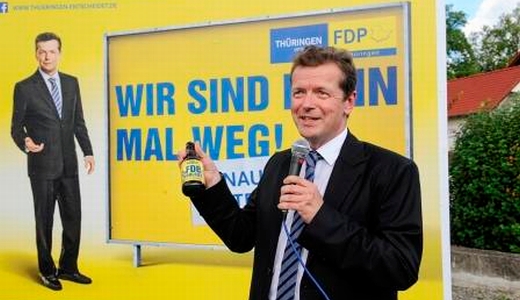 JEZT - Spitzenkandidat Uwe Barth startet den FDP Wahlkampf zur Landtagswahl 2014