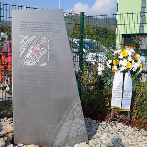 JEZT - Gedenkstele am ehemaligen Aussenlager des KZ Buchenwald in Jena - Foto © Stadt Jena B Glasser