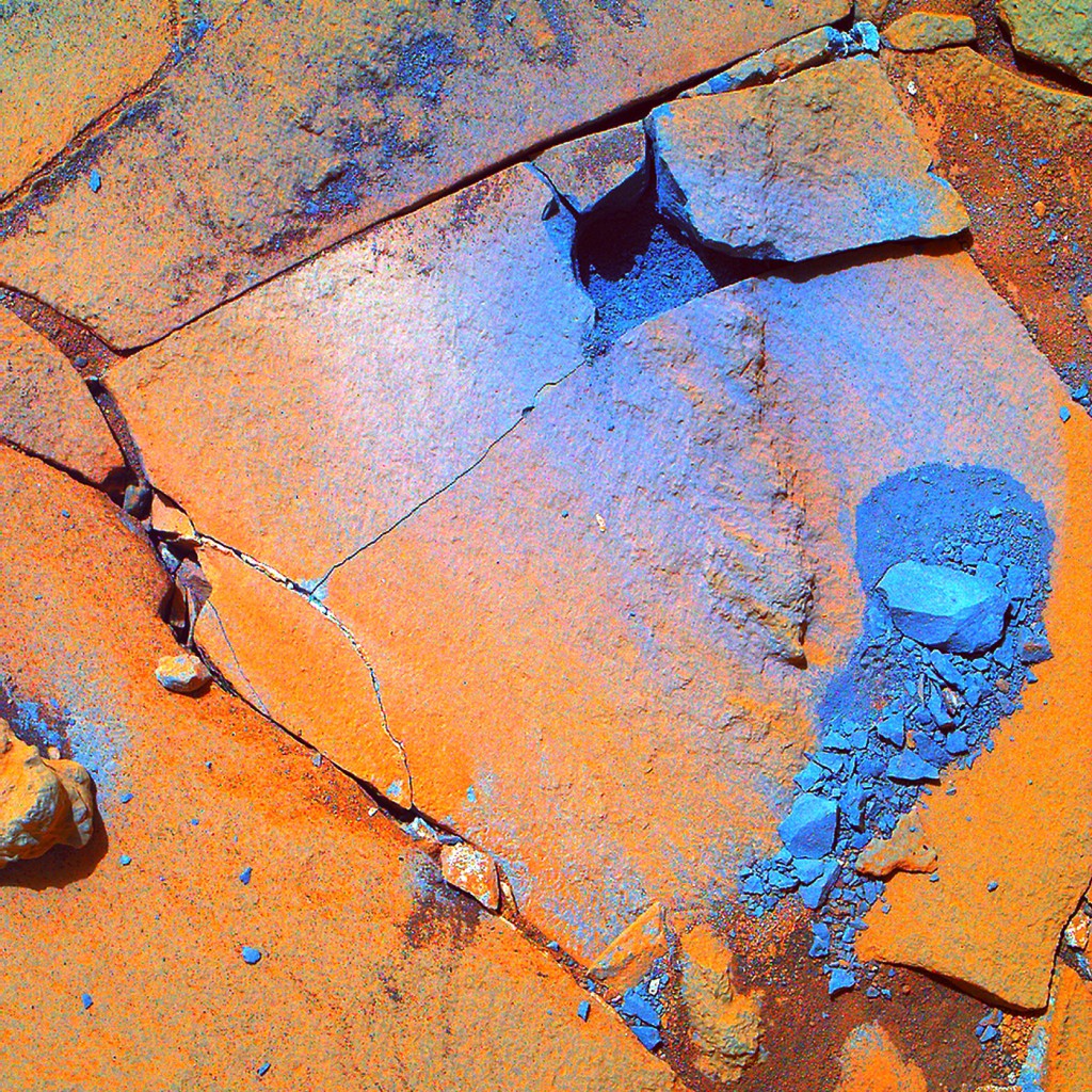 JEZT - Moyave Target - Curiosity Drill - Foto © NASA - Bildbearbeitung © InterJena