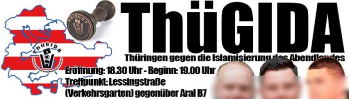 JEZT - Ausschnitt aus dem Thuegida Flyer fuer den 20 April 2015 - Abbildung © MediaPool Jena