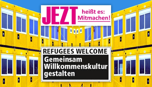 JEZT - Refugees Welcome - Gemeinsam Willkommenskultur gestalten - Symbolbild © MediaPool Jena