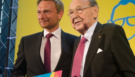 Christian Lindner wuerdigt Hans-Dietrich Genscher - Foto © FDP