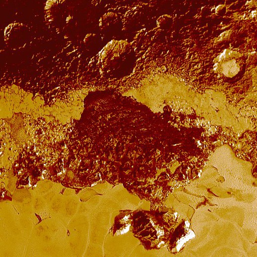 JEZT - Zwergplanet Pluto in atemberaubender Schaerfe - Image 3 © NASA Mission New Horizons John Hopkins University - Bildbearbeitung © InterJena