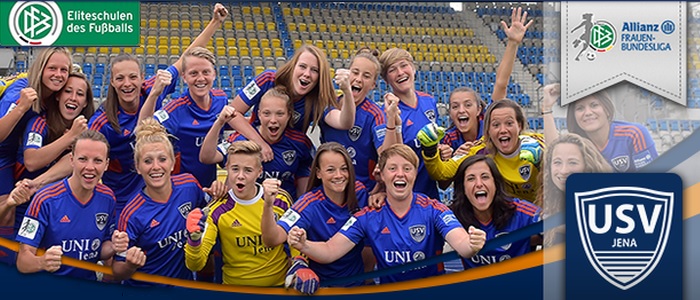 JEZT - Die Mannschaft des FF USV Jena in der Saison 2015 2016 - Foto © FF USV