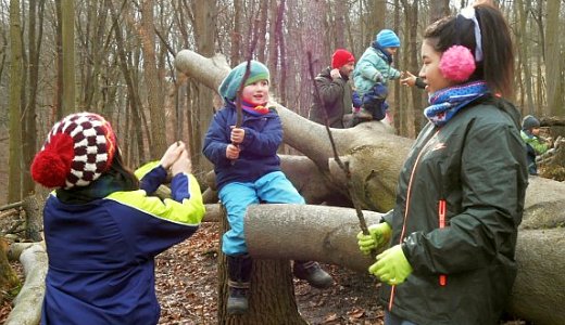 JEZT - Besuch aus Japan im Waldkindergarten - Foto © 2016 Waldkindergarten Jena