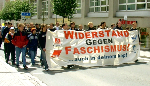 JEZT - Demo in Jena im Juni 2005 - Foto © MediaPool Jena