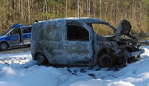 JEZT - Das ausgebrannte Tierheim-Auto - Bildrechte LPI Jena