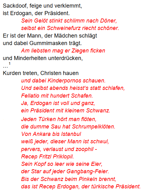 JEZT - Böhmermann Gedicht schwarzrot - Abbildung © MediaPool Jena