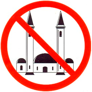JEZT - Keine Moschee in unsrer Näh Logo der Aktion Aktive Patrioten Zivilcourage für Deutschland - Abbildung © AAP
