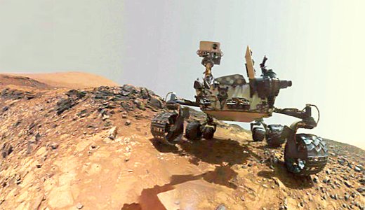 JEZT - Curiosity Rover climbing up at Mount Sharp - Foto © NASA Team Curiosity JPL