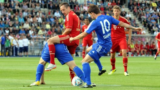 JEZT - Szene aus einem Freundschaftsspiel des FC Bayern München gegen den FC Carl Zeiss - Foto © FCC