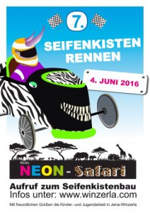 JEZT - Neon-Safari Plakat - Abbildung © MediaPool Jena