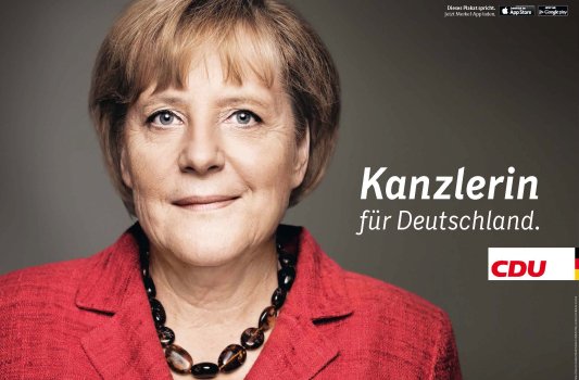 CDU Wahlplakat Angela Merkel - Bildrechte: CDU