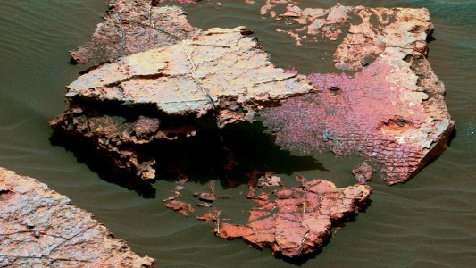 Detail der Marsbodenformation Old Soaker - Foto © NASA Team Curiosity JPL