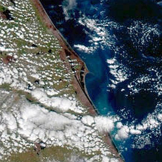 GEOS-16 Florida with Cape Canaveral © NASA NOAA