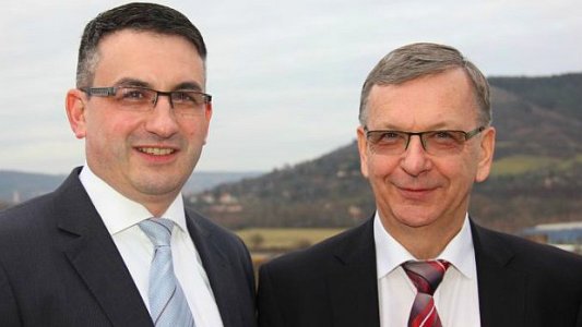 Gunar Schmidt und Gert Städtler. - Foto © Stadtwerke Jena Netze