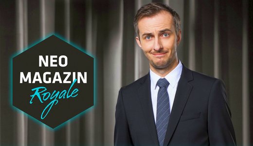 Jan Böhmermann in seiner ZDF neo MAGAZIN ROYALE Sendung