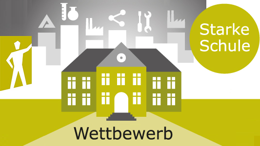 Wettbewerb Starke Schule - Symbolgrafik © Gemeinnützige Hertie-Stiftung