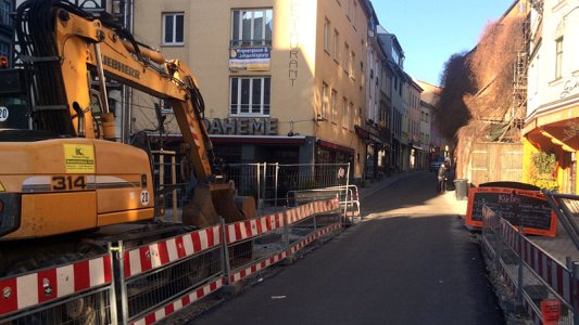 Baumassnahme in der Wagnergasse - Bildrechte Stadtwerke Energie Jena