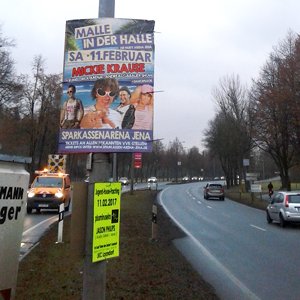 Plakatierung in Jena im öffentlichen Raum - Symbnolfoto © KSJ Müller