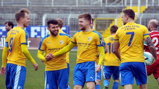 Szene aus dem Spiel des FCC gegen Bautzen - Foto © FC Carl Zeiss Jena