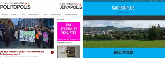 zwei webseiten von mr. jenapolis