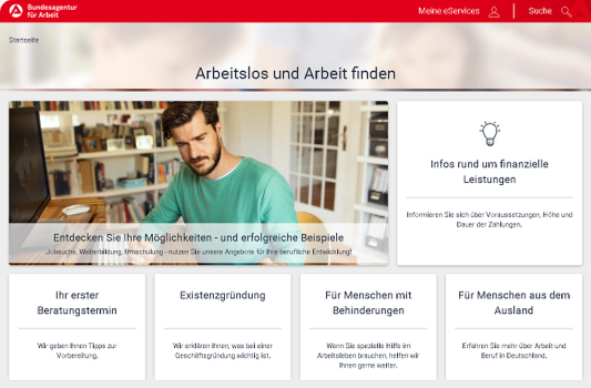 Das neue Online-Portal der Arbeitsagentur. - Symbolbild © MediaPool Jena