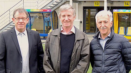 Will Obitz Roland Duchatelet Klaus Berka - Foto © FC Carl Zeiss Jena