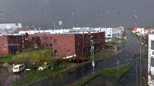 Gewitterregen in Jena-Nord - Foto © MediaPool Jena
